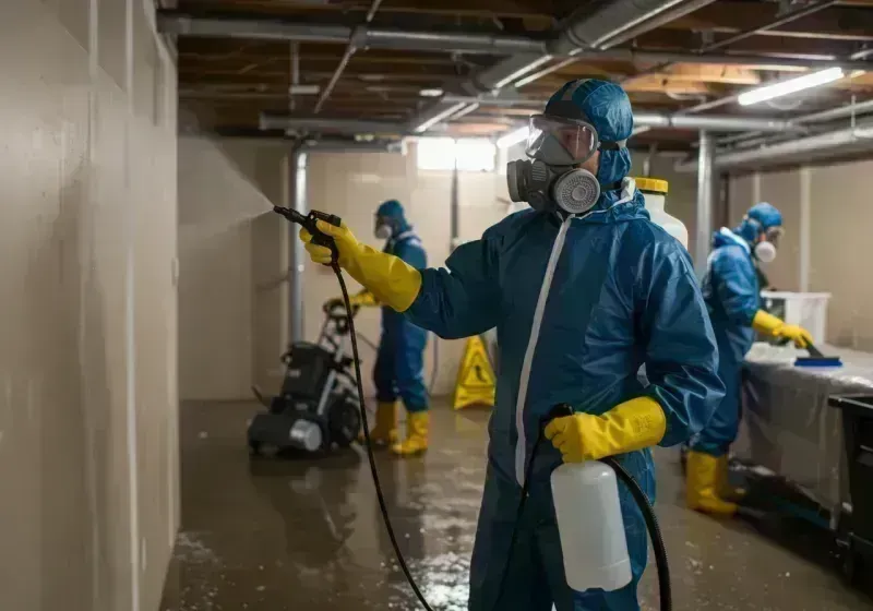 Basement Sanitization and Antimicrobial Treatment process in Warrenville, IL